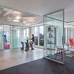 A person sitting at a table.
