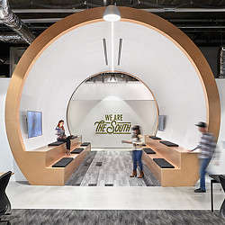 A group of people in a room.