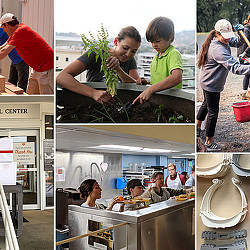 A collage of a boy and girl.