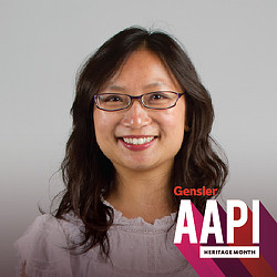 A person wearing glasses.