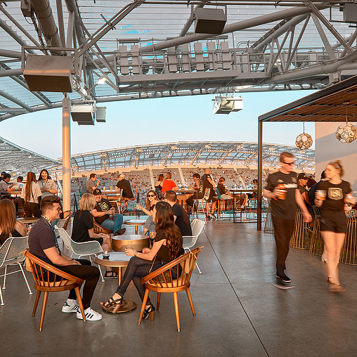 BMO Stadium terrace.