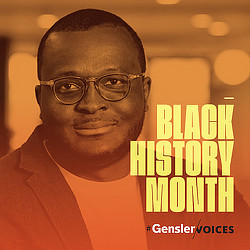 A man wearing glasses.