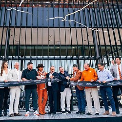 Moody Center ribbon cutting. Credit: Associated Press.