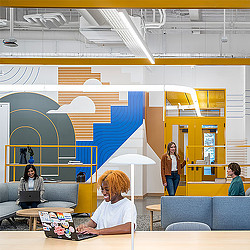 LinkedIn Omaha workplace interior.