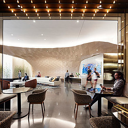 4300 Wilson lobby seating with jewel box effect