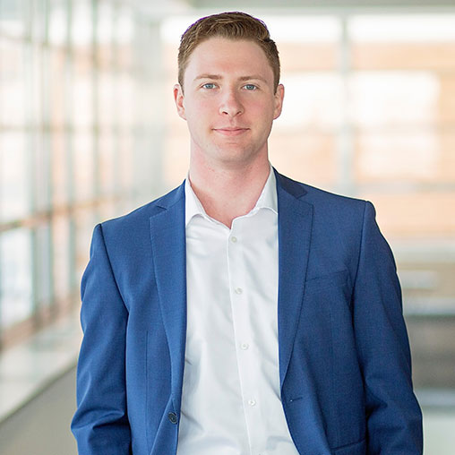 A man in a suit.
