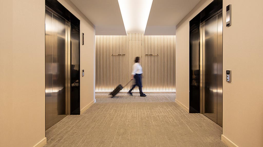 Hilton La Sabana elevator bank