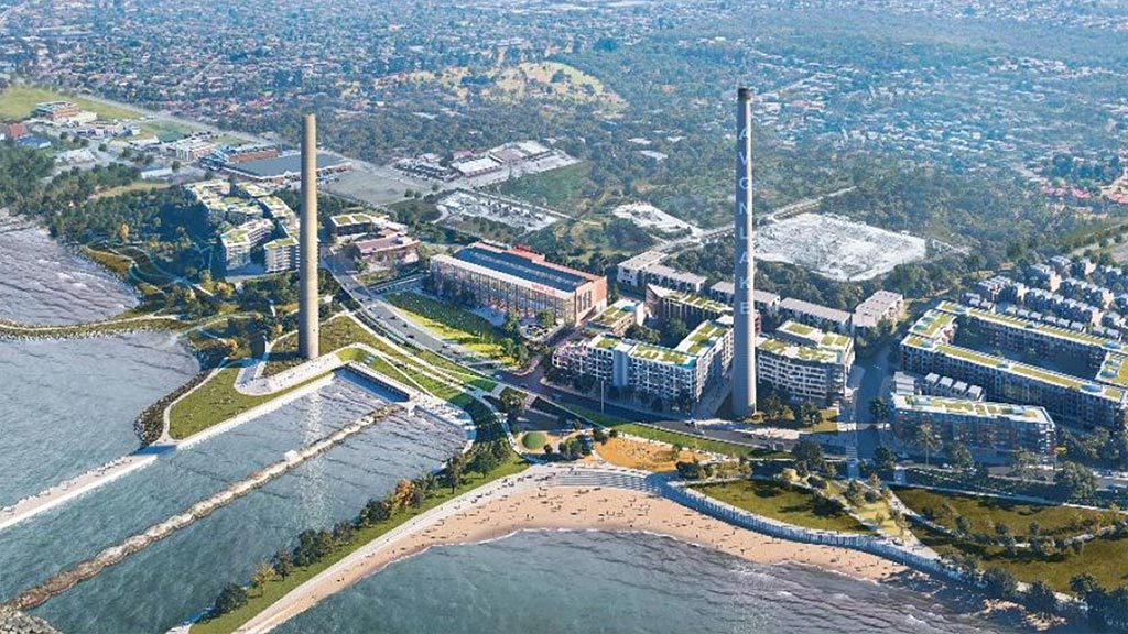 Avon Lake power plant redevelopment rendering