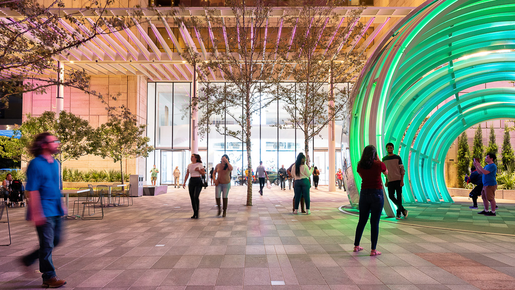 The Globe Sculpture at AT&T Discovery District