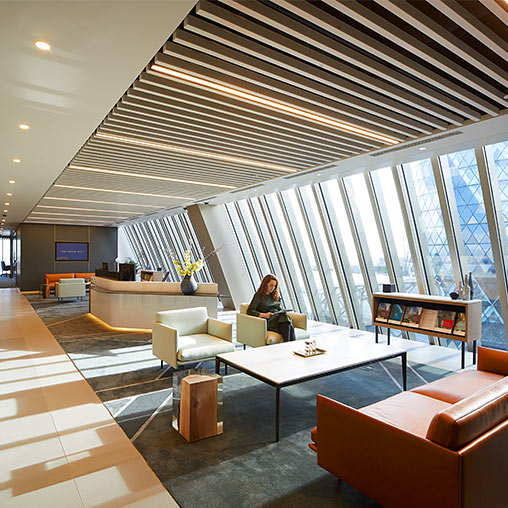 Sidley Austin London headquarters reception seating