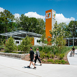 Holcomb Family YMCA exterior street level view