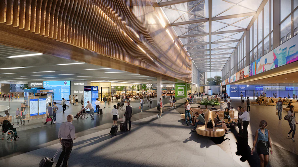New Carrollton Station rendering