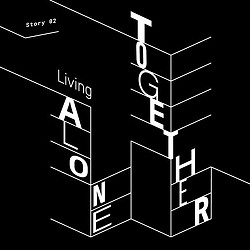 Alone Together graphic, black and white