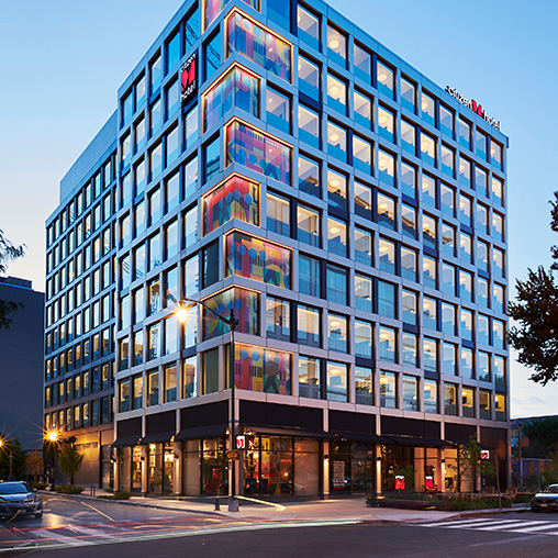 citizenM NoMa hotel exterior.