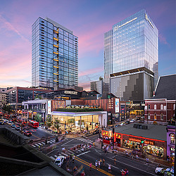 Fifth + Broadway aerial view.