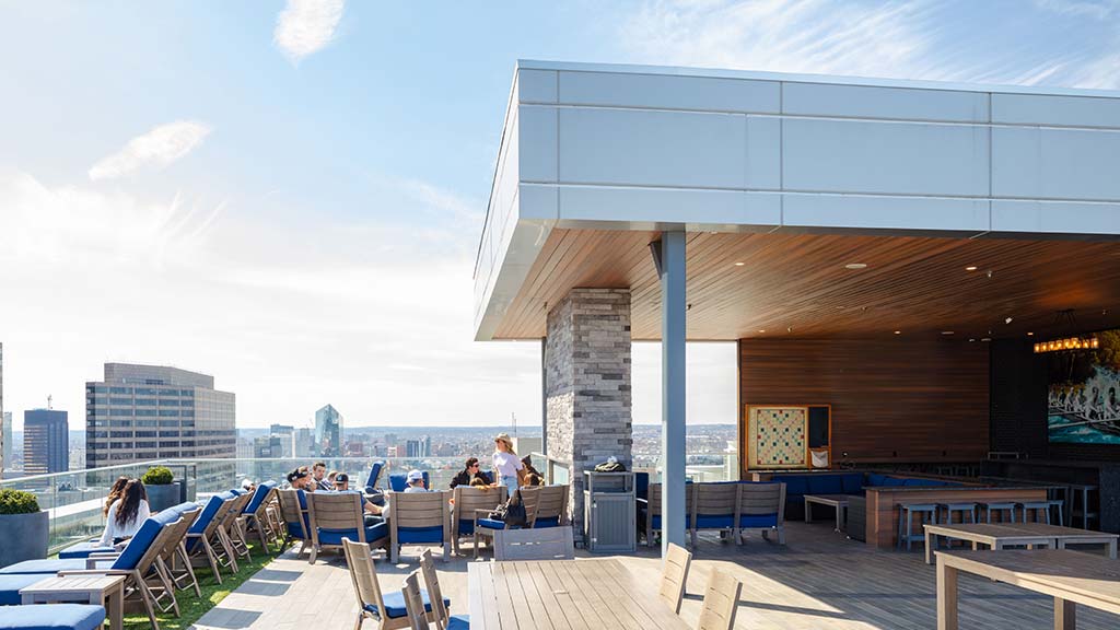 Franklin Tower roof terrace