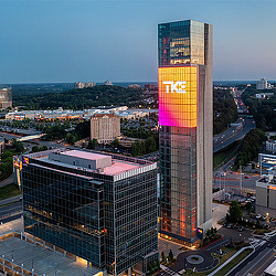 TK Elevator North America Regional Business Support Center aerial shot