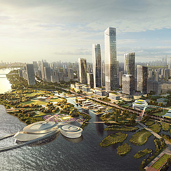 Haizhu Innovation Bay rendering.