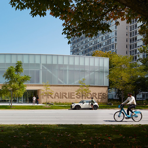Prairie Shores Clubhouse exterior.
