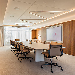 Confidential Paris client conference room.