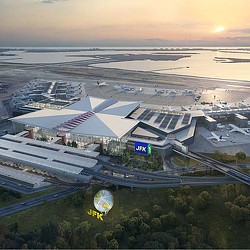 Aerial of JFK New Terminal One