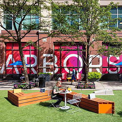 Harborside outdoor area.