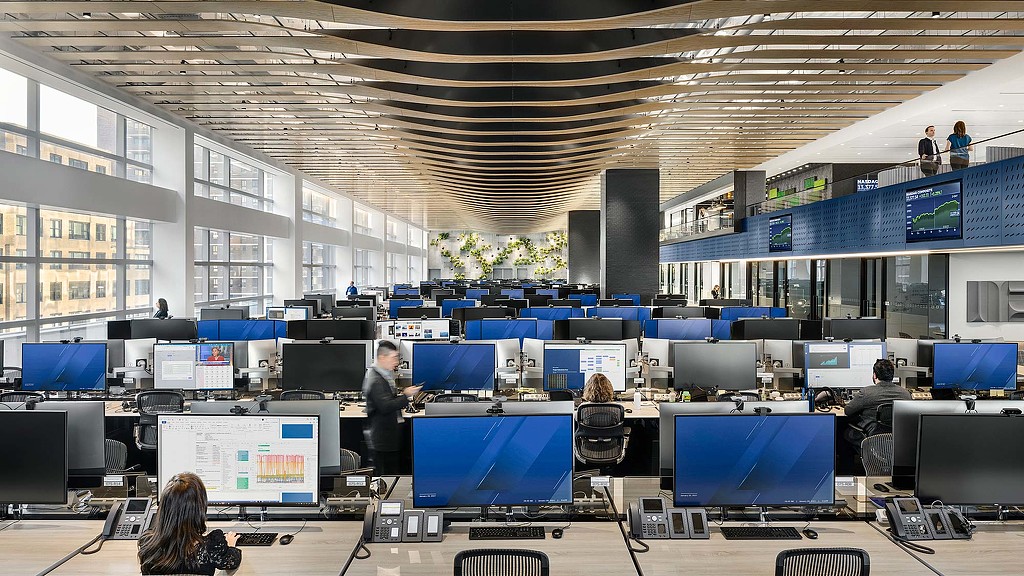 Financial firm workstations.