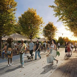 Fair Park Fitzhugh community park outdoor market.