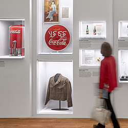 Coca-Cola Company Central Reception display.