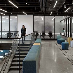 Interconnecting stair in CIBC Square workplace