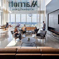 Marriott International Headquarters lounge with view
