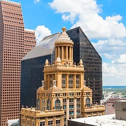 Courtesy: Cameron Management; The Niels and Mellie Esperson Buildings in Downtown Houston
