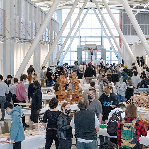 CCA Architecture, Show and Tell Mixer. Photo by Nicholas Bruno