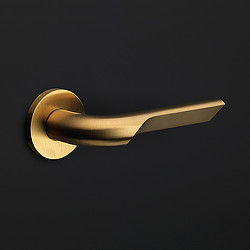 A gold ring with a black background.