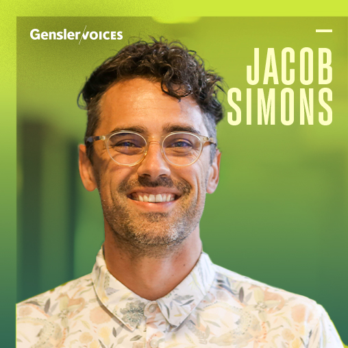 Jacob Simons wearing glasses.