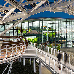 NVIDIA headquarters interior walkway