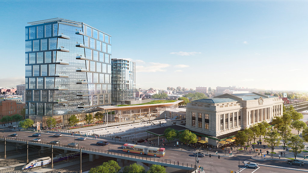 Amtrak Baltimore Penn Station rendering