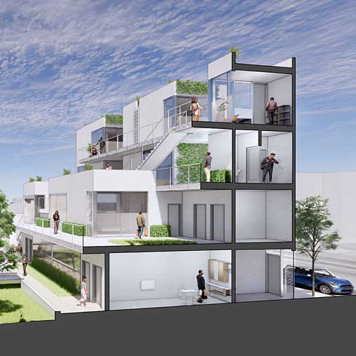 United Way concept small lot initiative rendering
