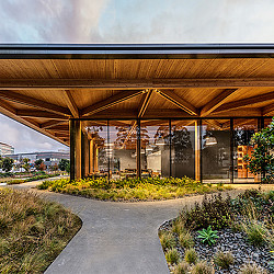 The Lighthouse amenity space outdoor walkway