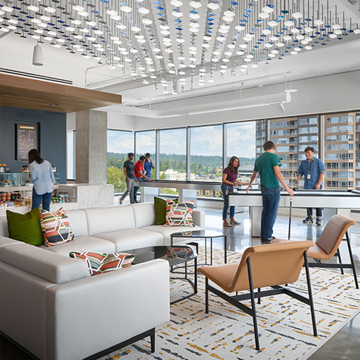 Financial tech firm amenity space