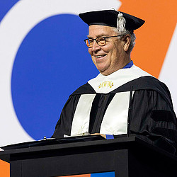 Bob Weis speaking at SCAD commencement