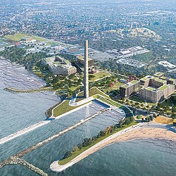 Avon Lake power plant redevelopment rendering