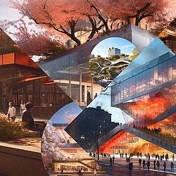 Composite of architecture renderings. Credit: Fast Company