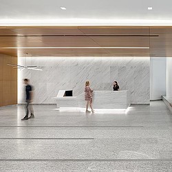 33 Dundas Street West Cadillac Fairview office lobby