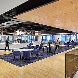 Confidential financial firm interior