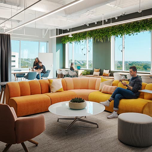 NI pilot workspace lounge