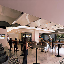 A group of people in a room.