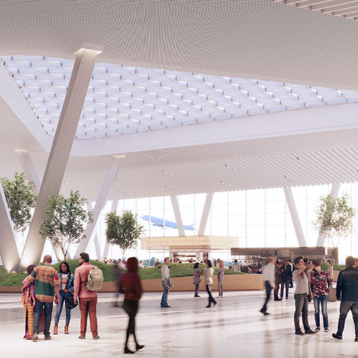 John Glenn Columbus International Airport rendering