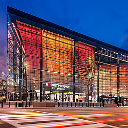 A building with many windows.