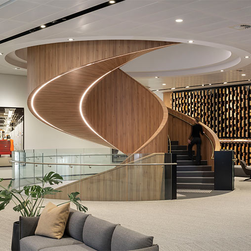 Chevron Perth headquarters spiral staircase